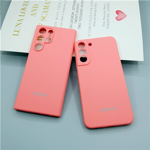 Silky Silicone Cover Soft-Touch Back Protective Housing For Samsung Galaxy S22 
Series