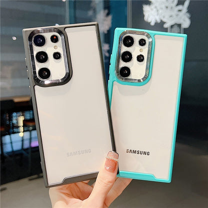 Lens Protection Clear Phone Case For Samsung S22 Series