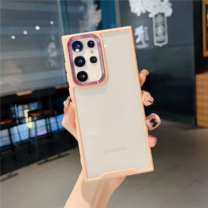 Lens Protection Clear Phone Case For Samsung S22 Series