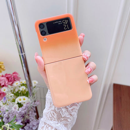 Gradient Glitter Bling Fold Case For Samsung Galaxy Z Flip 3 5G Z