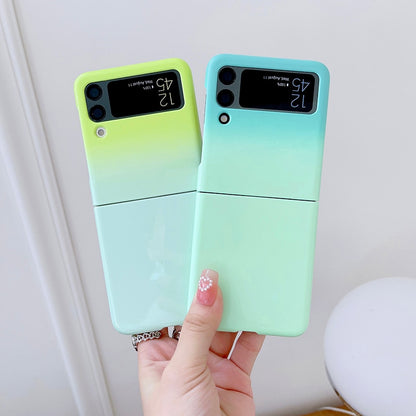 Gradient Glitter Bling Fold Case For Samsung Galaxy Z Flip 3 5G Z