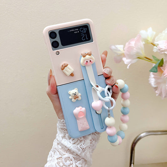 Cute Folding Phone Case For Samsung Z Flip4 & Z Flip3