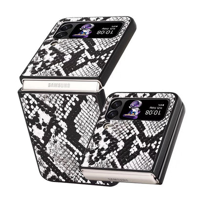 Fashion Leopard Print Hard Fold Case For Samsung Galaxy Z Flip 3