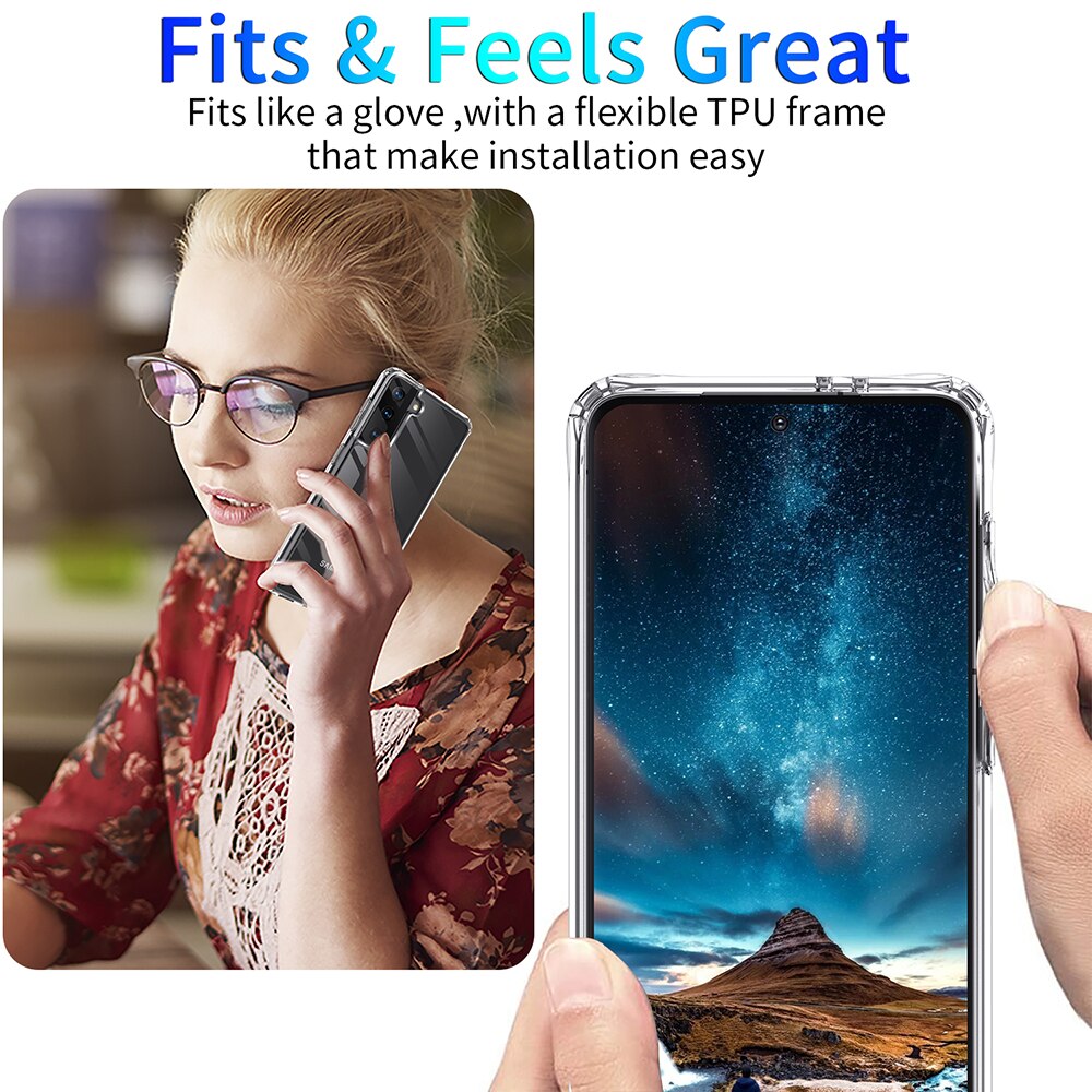 Crystal Clear Phone Case For Samsung Galaxy S22 Series