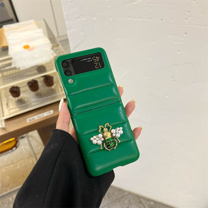 Fashion Bee Leather Phone case For Galaxy Z Flip 3