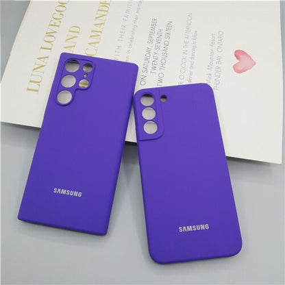 Silky Silicone Cover Soft-Touch Back Protective Housing For Samsung Galaxy S22 
Series