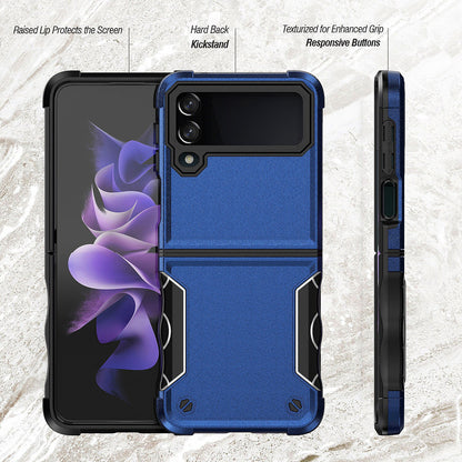 Stripes Hard Protective Case for Galaxy Z Flip4 & Flip 3 Anti-Shock Folding