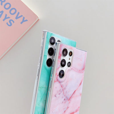 Matte Marble Texture Phone Case For Samsung S22 Series