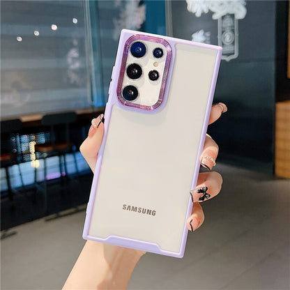 Lens Protection Clear Phone Case For Samsung S22 Series