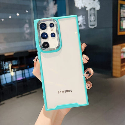 Lens Protection Clear Phone Case For Samsung S22 Series