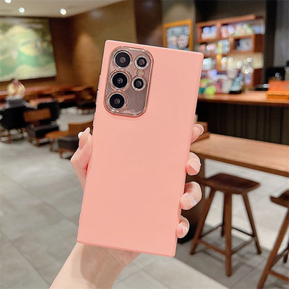 Luxury Original Matte Liquid Silicone Phone Case For Samsung S22 Series