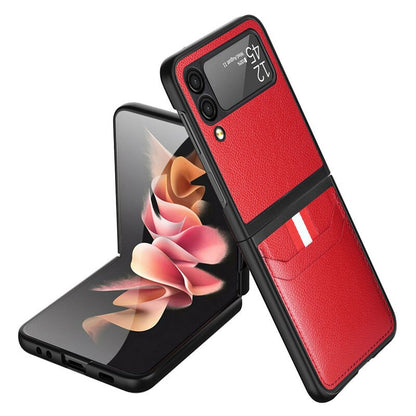 Leather Wallet Card Slot Holder Folding Case for Samsung Galaxy Z Flip 3 5G