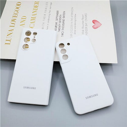Silky Silicone Cover Soft-Touch Back Protective Housing For Samsung Galaxy S22 
Series