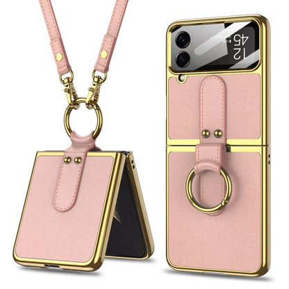 Ring Holder Case For Galaxy Z Flip 4