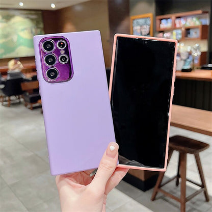 Luxury Original Matte Liquid Silicone Phone Case For Samsung S22 Series