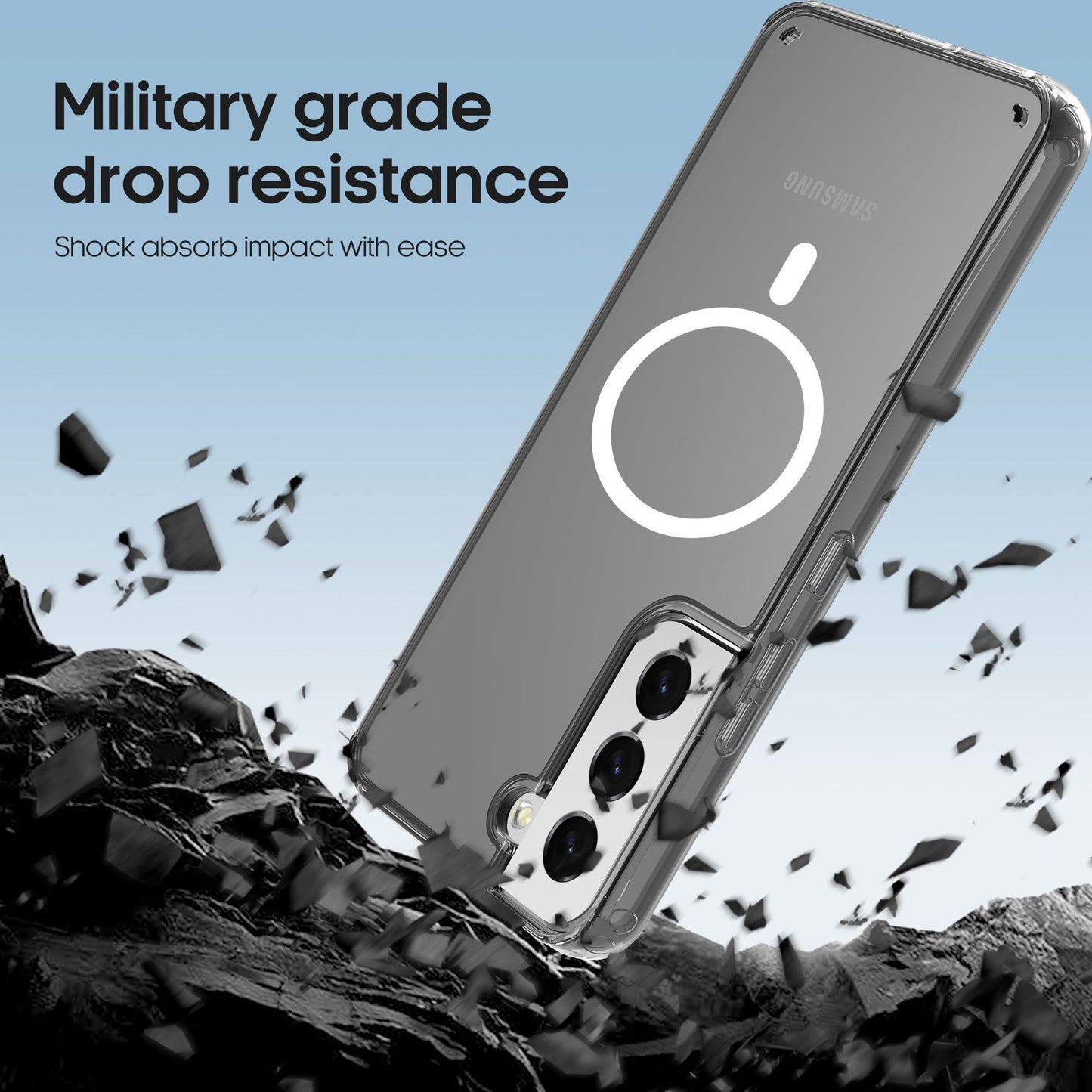 Magnetic Wireless Charger Case For Samsung Galaxy S22 Series