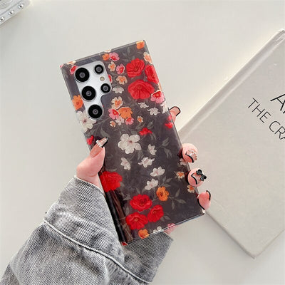 Colorful Flower Shell Pattern Phone Case For Samsung S22 Series