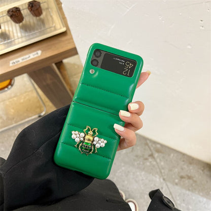 Fashion Bee Leather Phone case For Galaxy Z Flip 3