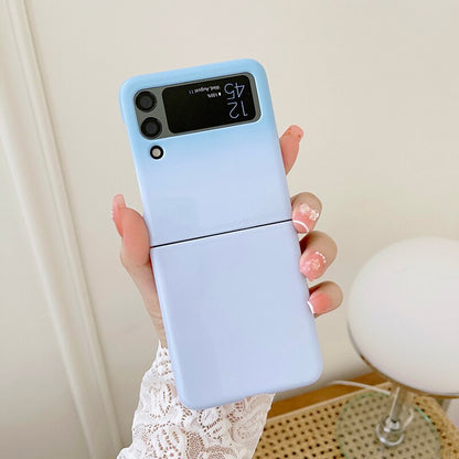Gradient Glitter Bling Fold Case For Samsung Galaxy Z Flip 3 5G Z