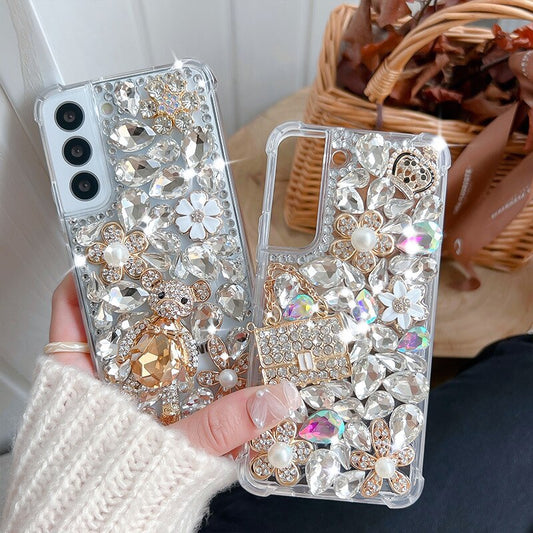 Luxury Bling Rhinestone Phone Case For Samsung Galaxy S22 Series