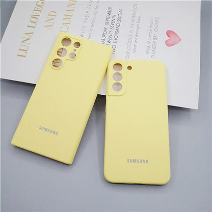 Silky Silicone Cover Soft-Touch Back Protective Housing For Samsung Galaxy S22 
Series