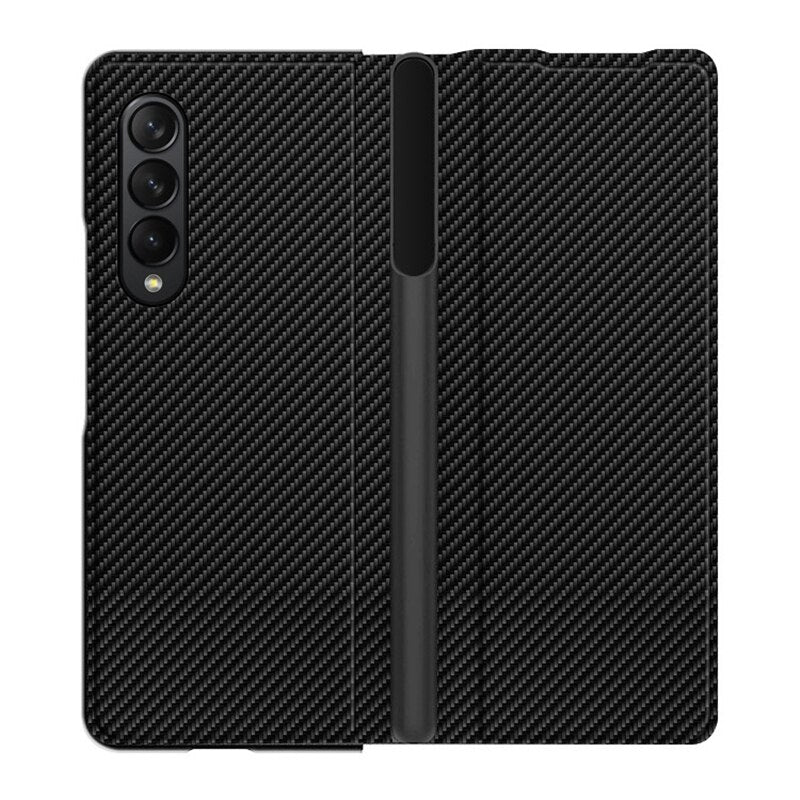 360 Full Protection Leather Flip Case For Samsung Galaxy Z Fold 4 (S Pen container)