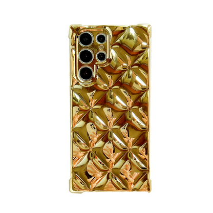 Luxury Plating Reflective Diamond Phone Case For Samsung Galaxy S22 Series