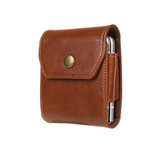 Leather Clip Holster Bag For Samsung Z Flip 4