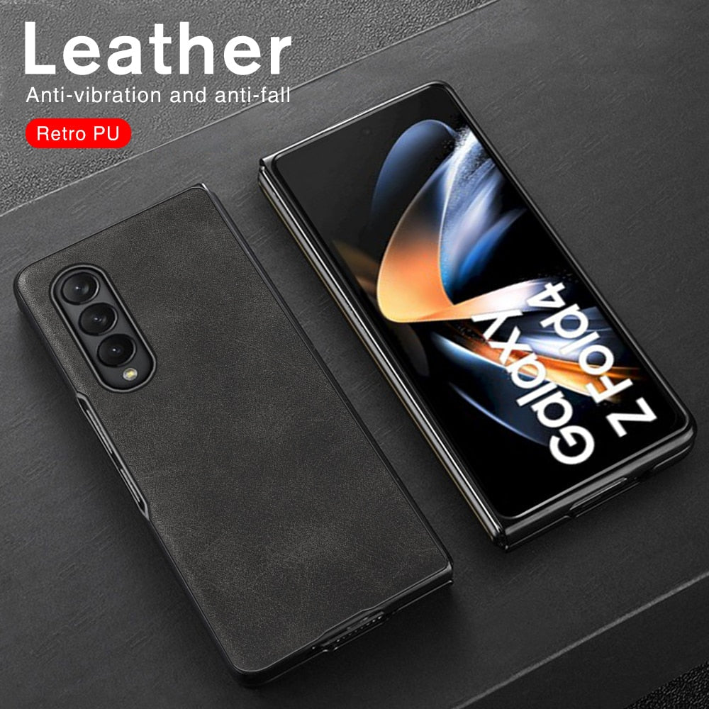 Leather Case For Samsung Galaxy Z Fold 4