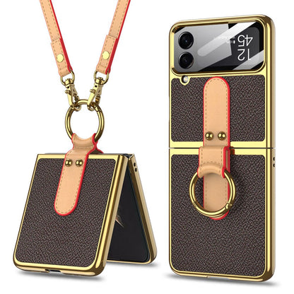 Ring Holder Case For Galaxy Z Flip 4