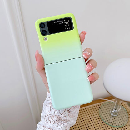 Gradient Glitter Bling Fold Case For Samsung Galaxy Z Flip 3 5G Z