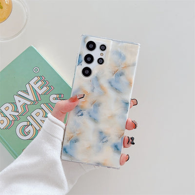 Matte Marble Texture Phone Case For Samsung S22 Series