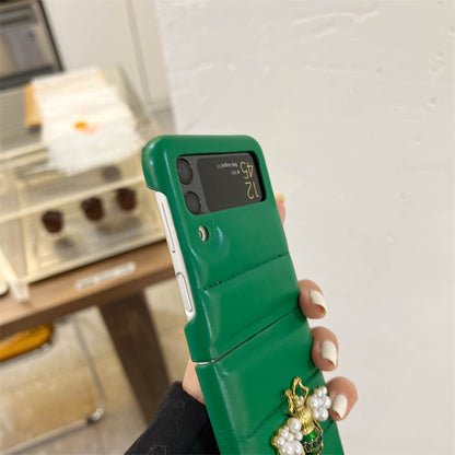 Fashion Bee Leather Phone case For Galaxy Z Flip 3