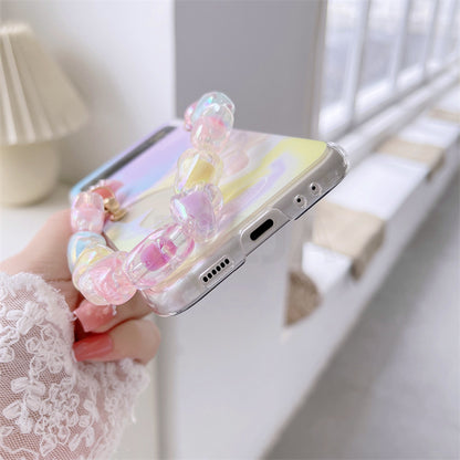 Cute Butterfly Bracelet Phone Stand Case For Samsung Galaxy Z Flip 3 5G