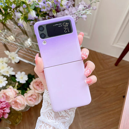 Gradient Glitter Bling Fold Case For Samsung Galaxy Z Flip 3 5G Z