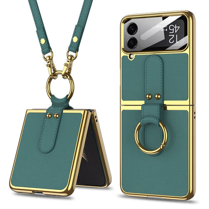 Ring Holder Case For Galaxy Z Flip 4