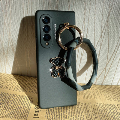 Fashion wrist Bracelet Chain Bear Phone case For Samsung Galaxy Z Fold