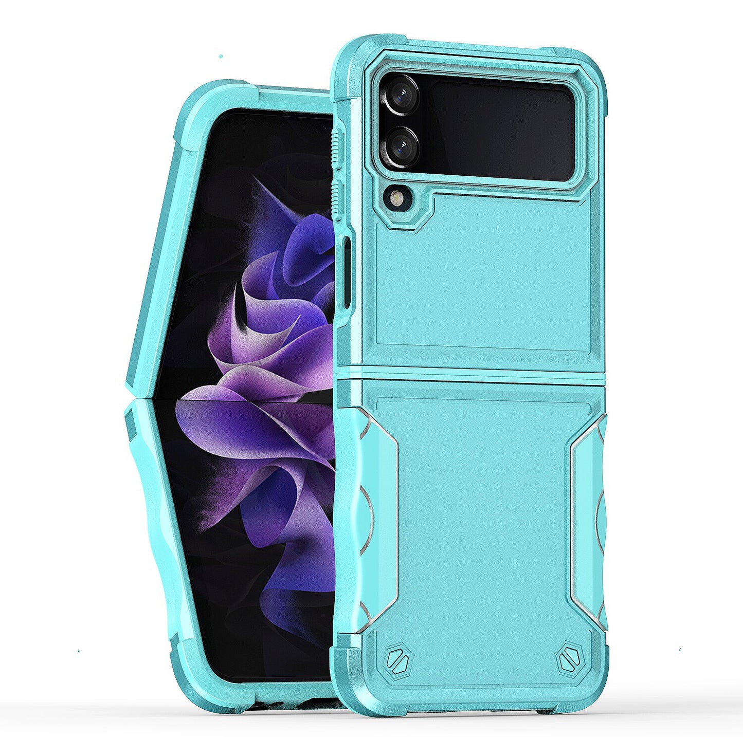 Stripes Hard Protective Case for Galaxy Z Flip4 & Flip 3 Anti-Shock Folding