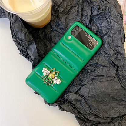 Fashion Bee Leather Phone case For Galaxy Z Flip 3