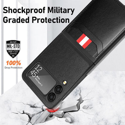 Leather Wallet Card Slot Holder Folding Case for Samsung Galaxy Z Flip 3 5G