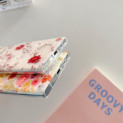 Colorful Flower Shell Pattern Phone Case For Samsung S22 Series