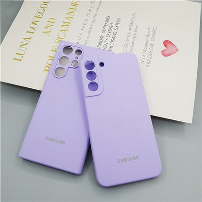 Silky Silicone Cover Soft-Touch Back Protective Housing For Samsung Galaxy S22 
Series