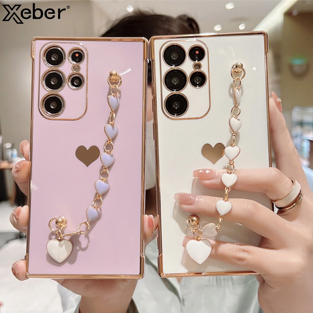 Cute Wrist Bracelet Candy Soft Phone Case For Samsung S Series