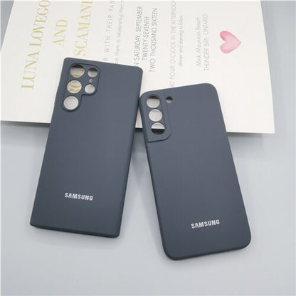 Silky Silicone Cover Soft-Touch Back Protective Housing For Samsung Galaxy S22 
Series