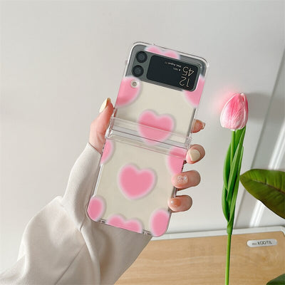 Cute Love Heart Patterns Phone Case For Galaxy Z Flip 3