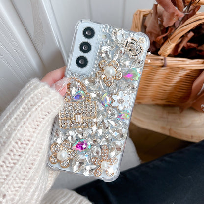 Luxury Bling Rhinestone Phone Case For Samsung Galaxy S22 Series