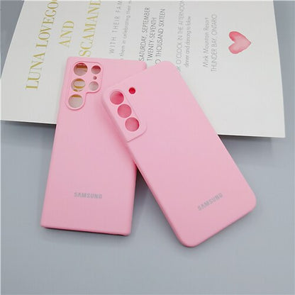 Silky Silicone Cover Soft-Touch Back Protective Housing For Samsung Galaxy S22 
Series