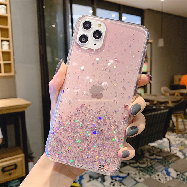 Luxury Bling Glitter Star Case For iPhone