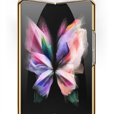 Luxury Tempered Glass Case For Galaxy Z Fold 3