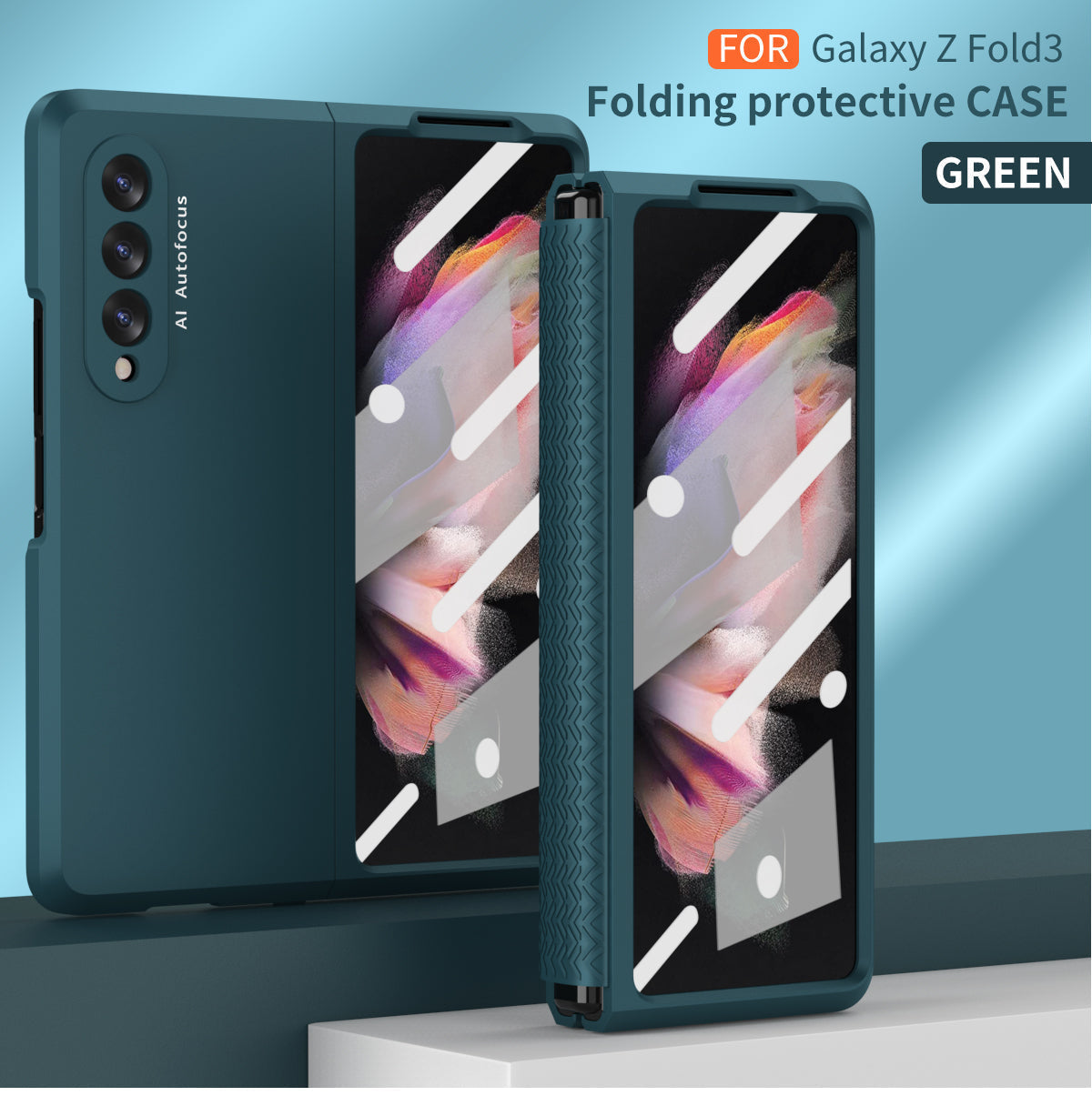 Full Protection Hard Plastic Case For Z Fold 3